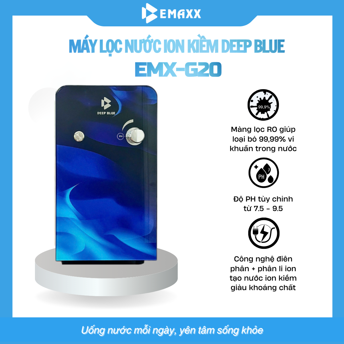Máy Lọc Nước Ion Kiềm Gầm Bếp EMX-G20